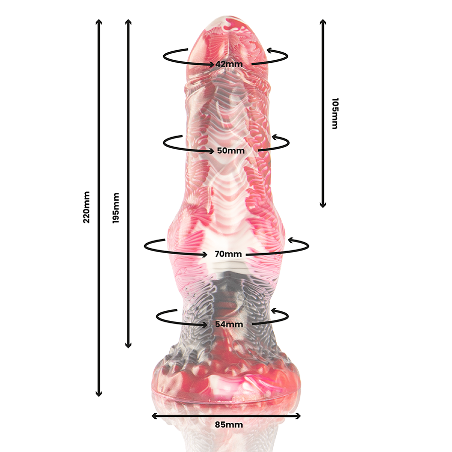 EPIC - DILDO HELIOS COM TESTÍCULOS, CALOR E ÊXTASE