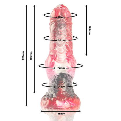 EPIC - DILDO HELIOS COM TESTÍCULOS, CALOR E ÊXTASE