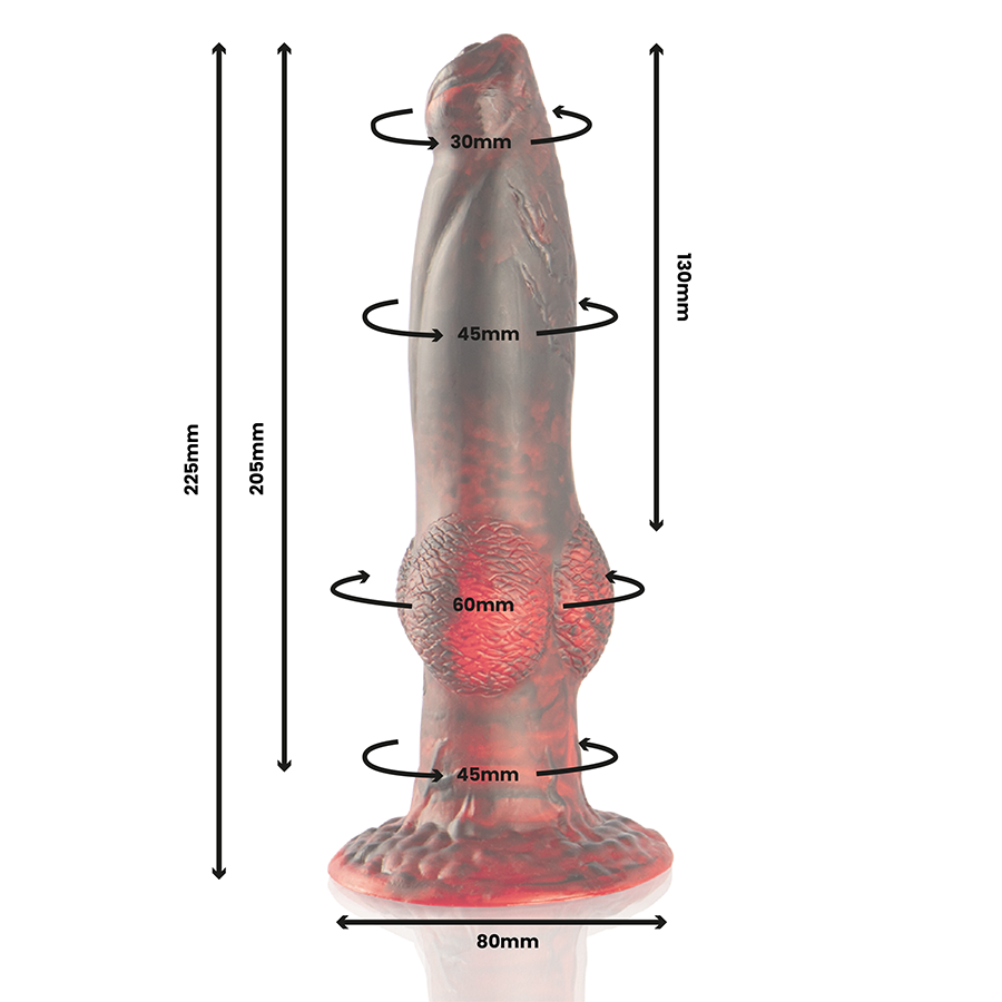 EPIC - PROMETHEUS TITAN FLAME DILDO RECARREGÁVEL COM CONTROLE REMOTO