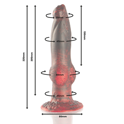 EPIC - PROMETHEUS TITAN FLAME DILDO RECARREGÁVEL COM CONTROLE REMOTO