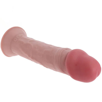 GET REAL - PÊNIS DE TPE DELUXE DE DUPLA DENSIDADE E ESPESSURA, 35,5 CM