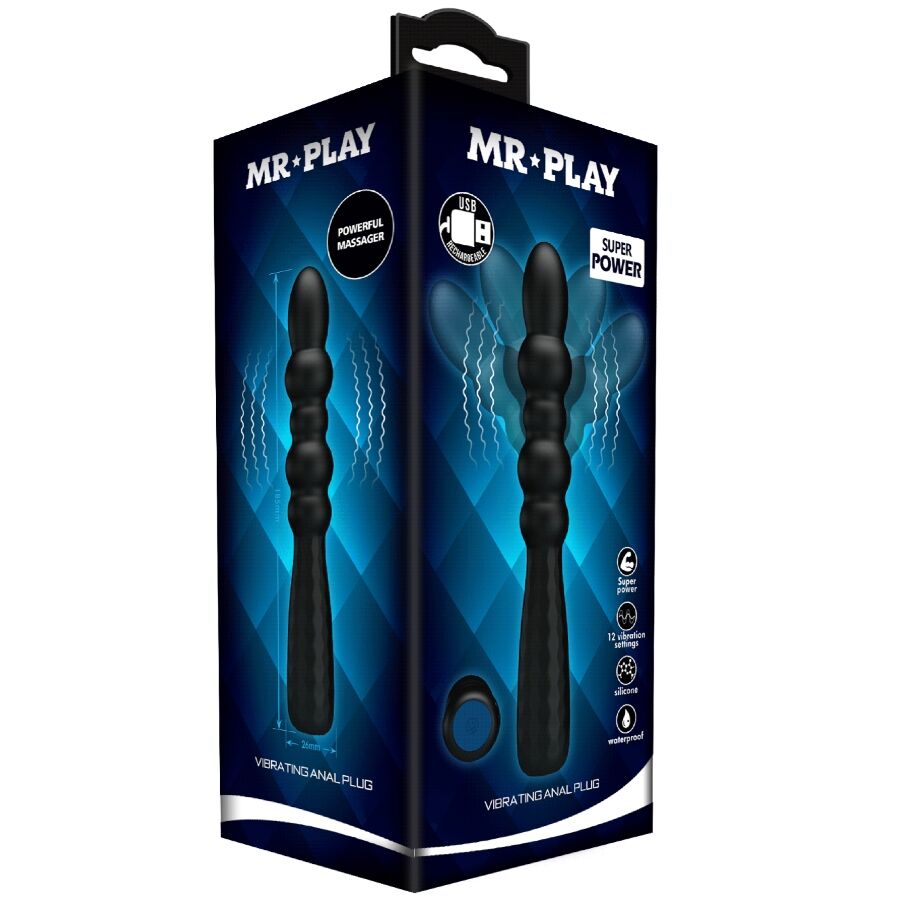 MR PLAY - PLUG ANAL VIBRATÓRIO FLEXÍVEL