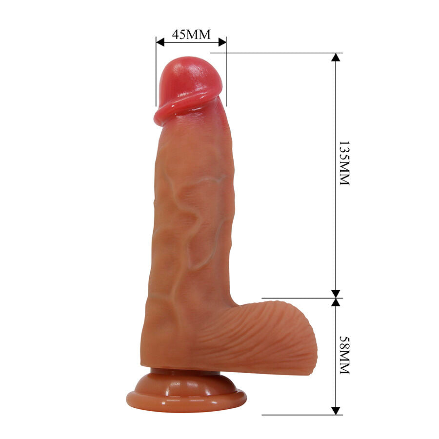 PRETTY LOVE - DUVALL DILDO REALISTA COM VENTOSA 19,3 CM -Ø- 4,5 CM