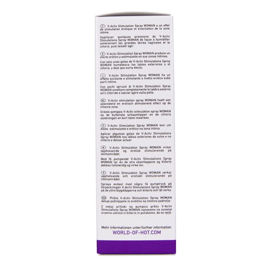HOT - SPRAY ESTIMULANTE V-ACTIV PARA MULHERES 50 ML