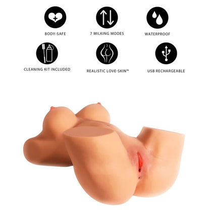 DESEJO OCULTO - TORSO DE MEGA VADIA ORDENHEIRA MASTURBAÇÃO FEMININA 22 KG
