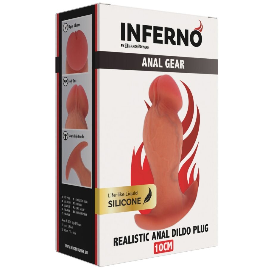 HIDDEN DESIRE - INFERNO PLUG ANAL REALISTA 10 CM