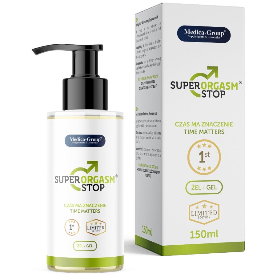 MEDICA GROUP - SUPER ORGASM STOP GEL ÍNTIMO PARA HOMENS 150 ML