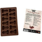 DIABLO PICANTE - FORMA DE CHOCOLATE COM 12 PÊNIS DE SILICONE PARA PENDURAR VERMELHO