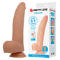 PRETTY LOVE - FABIAN DILDO FLEXÍVEL COM VENTOSA EM FORMATO DE CARNE