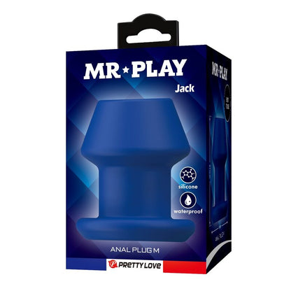 MR PLAY - JACK BLUE PLUG ANAL OCO DE SILICONE TAMANHO M