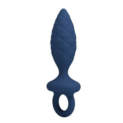 MR PLAY - PLUG ANAL TEXTURIZADO COM ANEL AZUL M