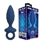 MR PLAY - PLUG ANAL TEXTURIZADO COM ANEL AZUL M