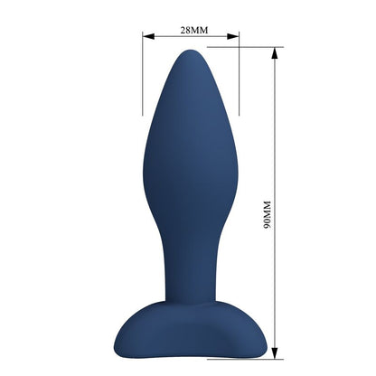 MR PLAY - PLUG ANAL DE SILICONE CÔNICO AZUL S