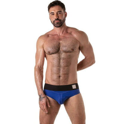 LOCKER GEAR - CUECA SUSPENSA COM CÓS LARGO AZUL M