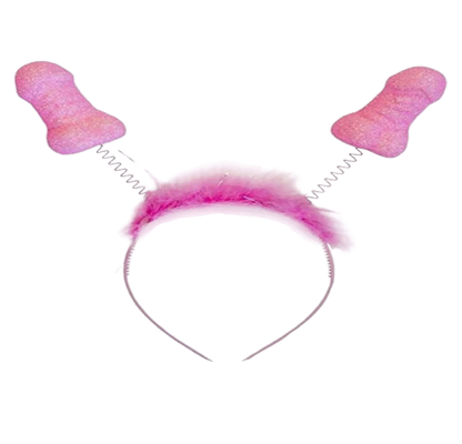 DIABLO PICANTE - 6 UNIDADES ANTENAS PITO ROSA GLITTER