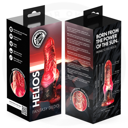 EPIC - DILDO HELIOS COM TESTÍCULOS, CALOR E ÊXTASE