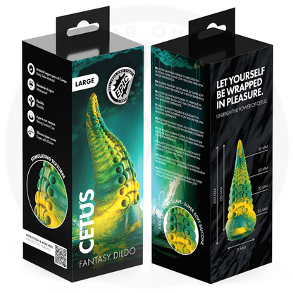 EPIC - DILDO COM TENTÁCULOS VERDES DE CETUS - TAMANHO GRANDE