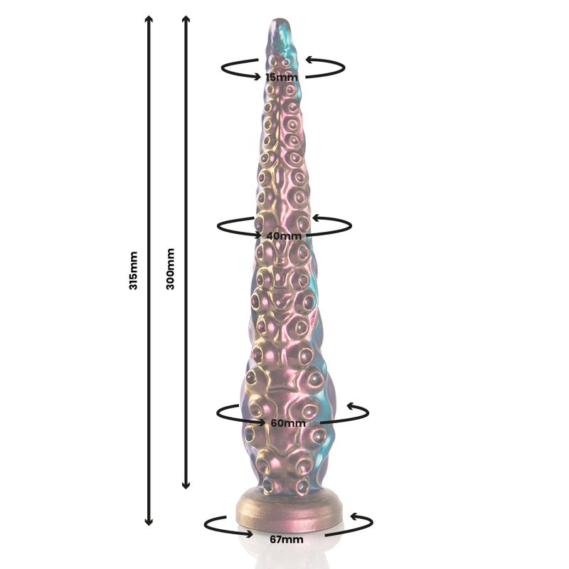 EPIC - DILDO DE TENTÁCULOS DE CARÍBIS TAMANHO GRANDE