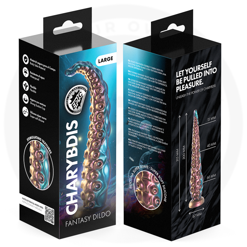 EPIC - DILDO DE TENTÁCULOS DE CARÍBIS TAMANHO GRANDE