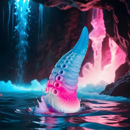 EPIC - PHORCYS DILDO COM TENTÁCULOS AZUIS TAMANHO PEQUENO