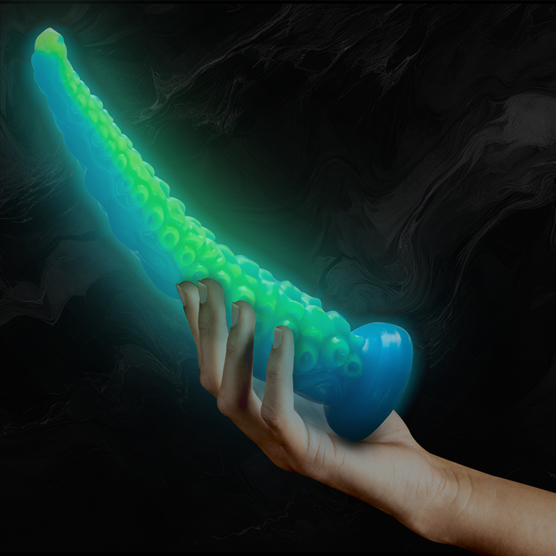 EPIC - SCYLLA DILDO FLUORESCENTE COM TENTÁCULOS FINOS TAMANHO GRANDE