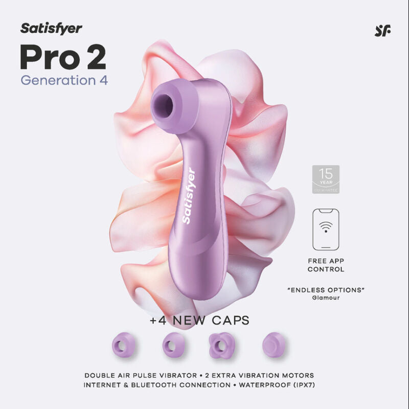 SATISFYER - PRO 2ª GERAÇÃO 4 ESTIMULADOR CLITORIAL AMETISTA