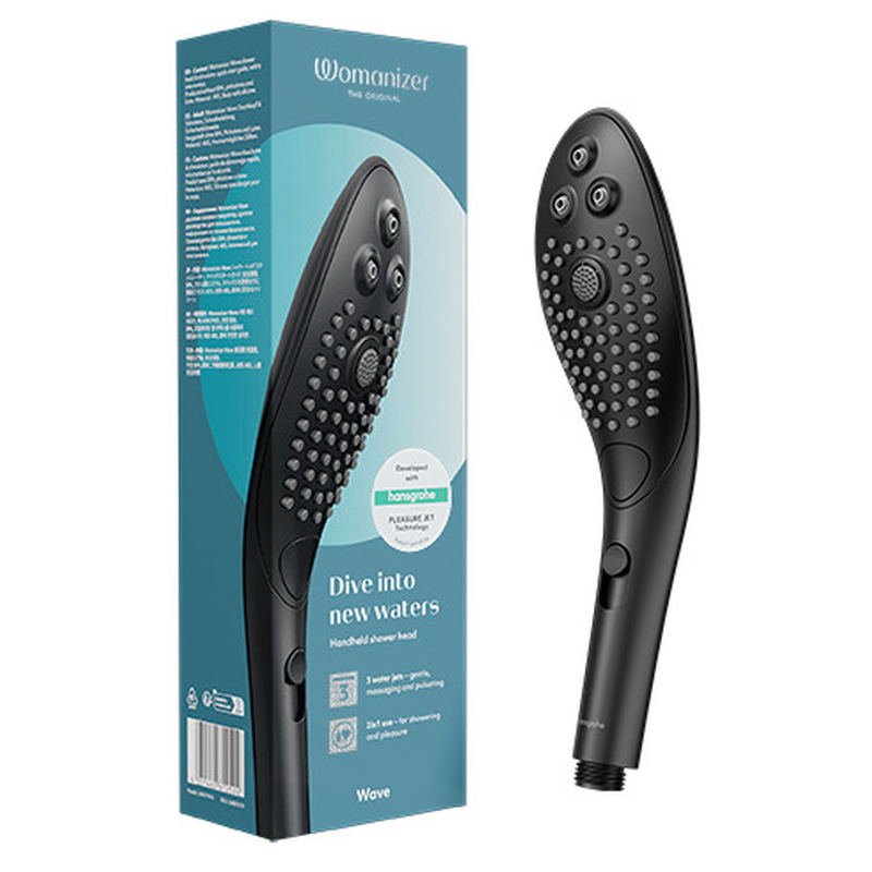 WOMANIZER - CHUVEIRO ESTIMULANTE CLITORIAL WAVE PRETO