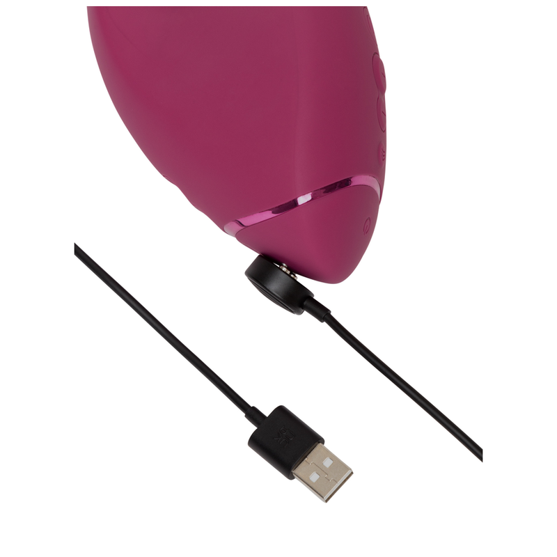 WOMANIZER - DUO NEXT ESTIMULADOR DUPLO DE CLITOR E PONTO G ROSA ESCURO