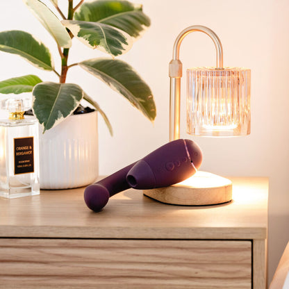WOMANIZER - DUO NEXT Estimulador Duplo de Clitóris e Ponto G Roxo Escuro