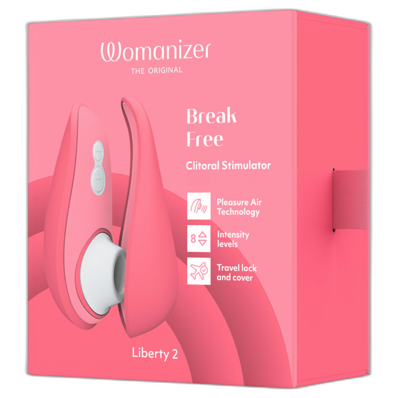 WOMANIZER - LIBERTY 2 ESTIMULADOR DE CLITÓRIS E SUCÇÃO ROSA