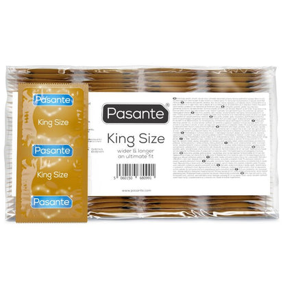 PASANTE - SACO DE PRESERVATIVOS KING SIZE 144 UNIDADES