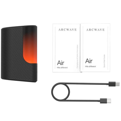 ARCWAVE - AIR MASTURBADOR MASCULINO ELÁSTICO COM PULSOS DE AR E 6 NÍVEIS DE INTENSIDADE PRETO