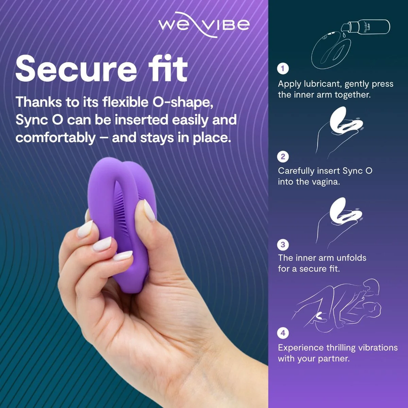 WE-VIBE - SYNC O VIBRADOR DE CASAL COM ESTIMULAÇÃO ENVOLVENTE, ROXO CLARO