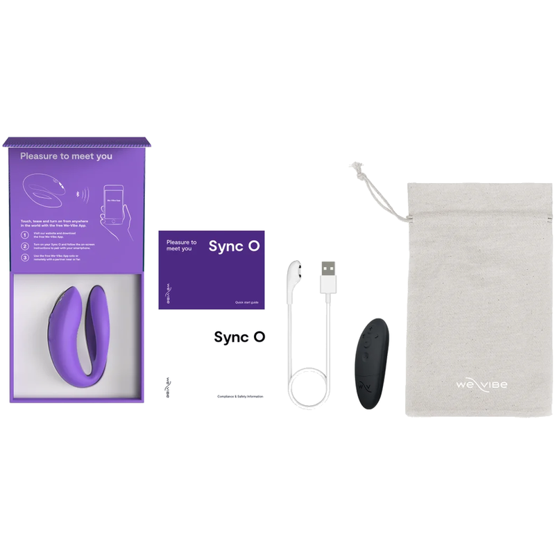 WE-VIBE - SYNC O VIBRADOR DE CASAL COM ESTIMULAÇÃO ENVOLVENTE, ROXO CLARO