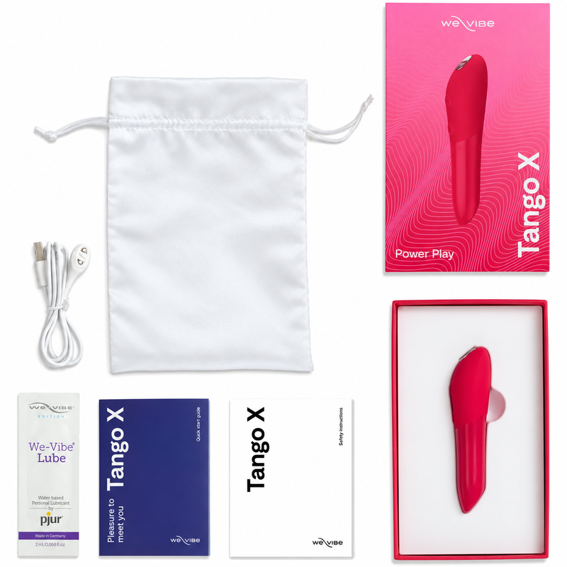 WE-VIBE - TANGO X VIBRADOR BULLET RECARREGÁVEL VERMELHO CEREJA