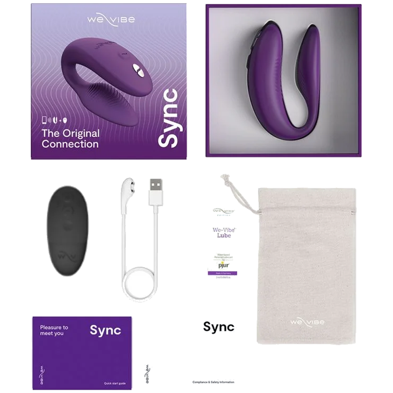 WE-VIBE - SYNC 2 VIBRADOR AJUSTÁVEL PARA CASAIS ROXO