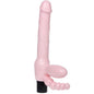 BAILE - ARNÊS SEM CORDA TPR COM VIBRAO E ESTIMULAO ANAL 25.4 CM