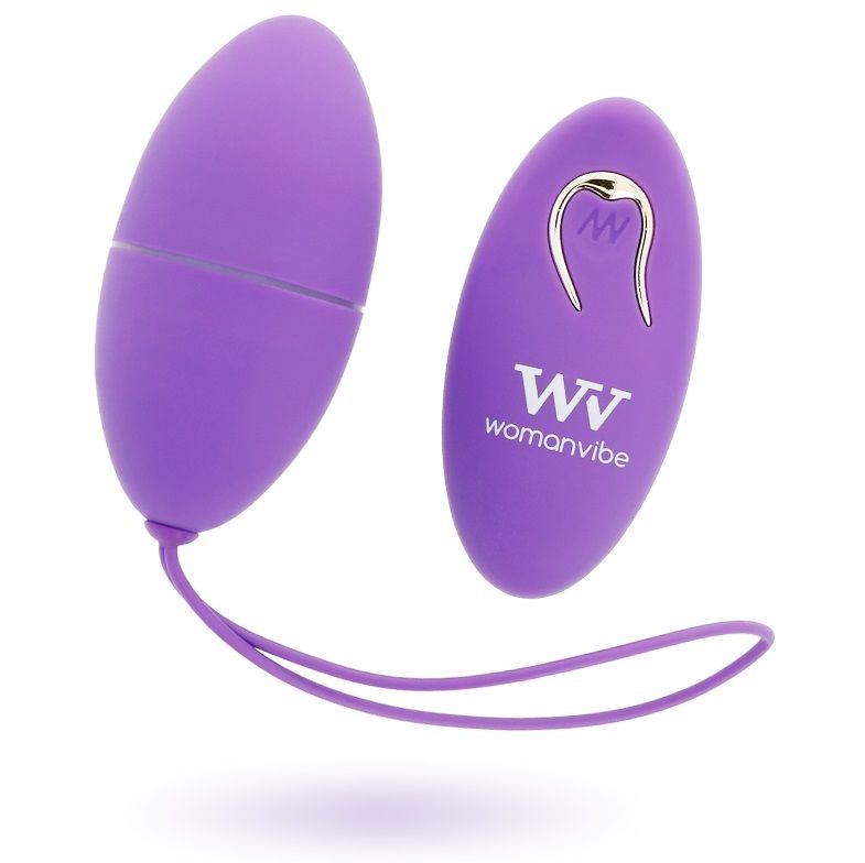 WOMANVIBE - ALSAN EGG CONTROLE REMOTO SILICONE ROXO