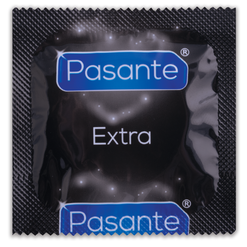 PASANTE - EXTRA PRESERVATIVOS EXTRA GROSSOS COM LUBRIFICAÇÃO ADICIONAL 3 UNIDADES