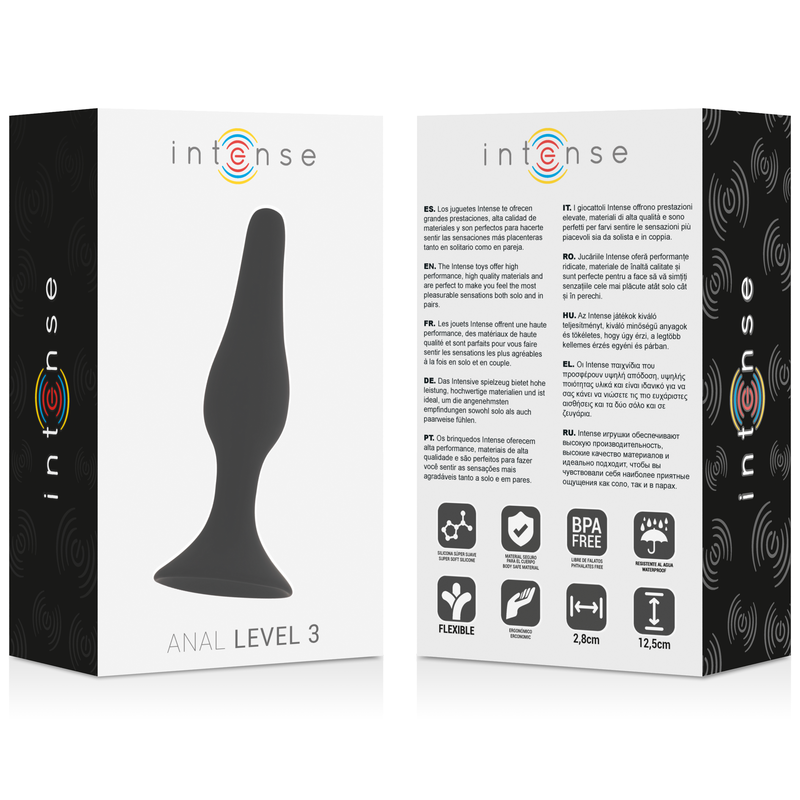 INTENSE - ANAL NÍVEL 3 12,5CM PRETO - Image 3
