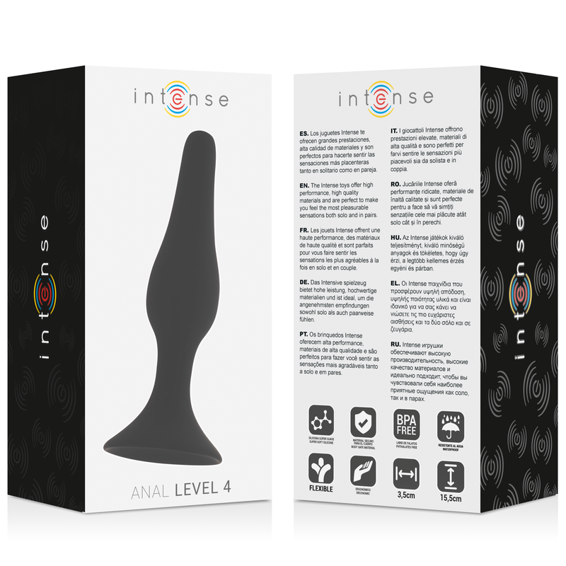 INTENSE - ANAL NÍVEL 4 15,5CM PRETO - Image 4