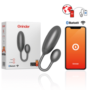 ONINDER - OVO VIBRAT?RIO DENVER PRETO 7 X 2,7 CM APLICATIVO GRATUITO