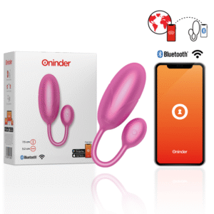 ONINDER - OVO VIBRANTE T?QUIO ROSA 7,5 X 3,2 CM APLICATIVO GRATUITO