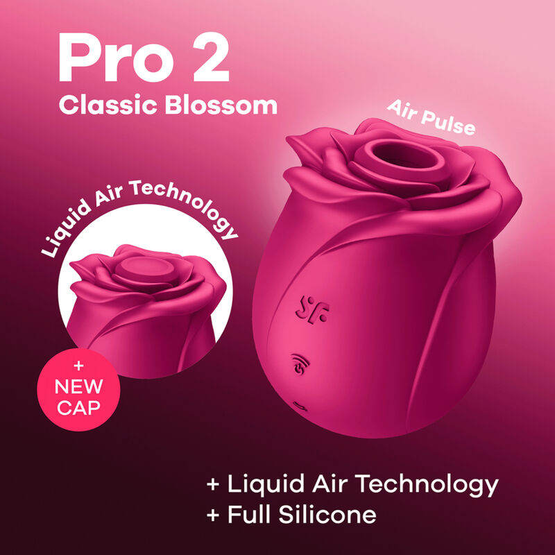 SATISFYER - AIR PULSE VIBRADOR PRO 2 CLASSIC BLOSSOM - Image 5