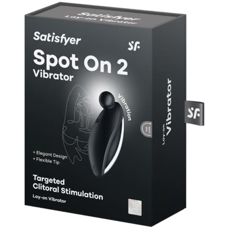 SATISFYER - SPOT ON 2 VIBRADOR LAY-ON PRETO - Image 5