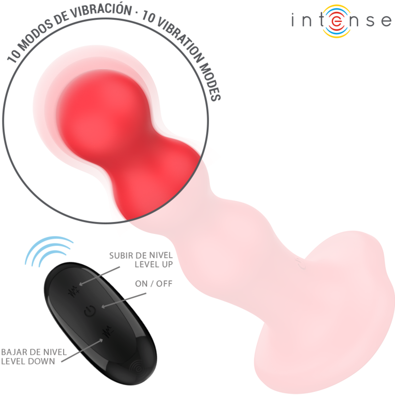 INTENSE - CODY VIBRADOR COM VENTOSA VERMELHO CONTROLE REMOTO - Image 2