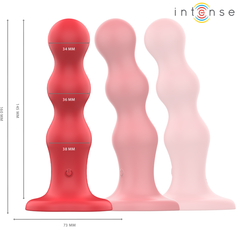 INTENSE - CODY VIBRADOR COM VENTOSA VERMELHO CONTROLE REMOTO - Image 5