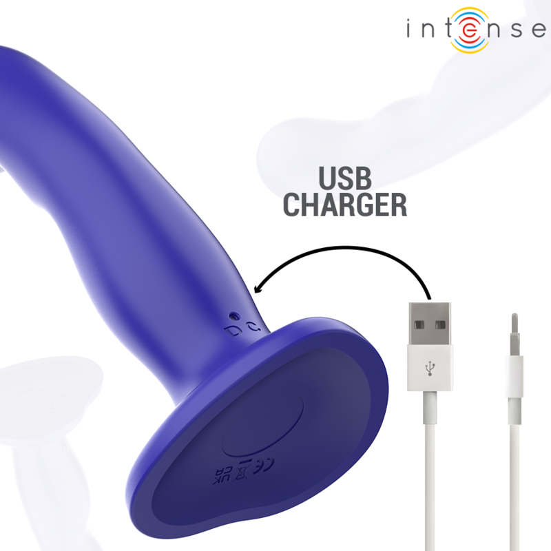 INTENSE - SHORTY VIBRADOR COM VENTOSA AZUL CONTROLE REMOTO - Image 4