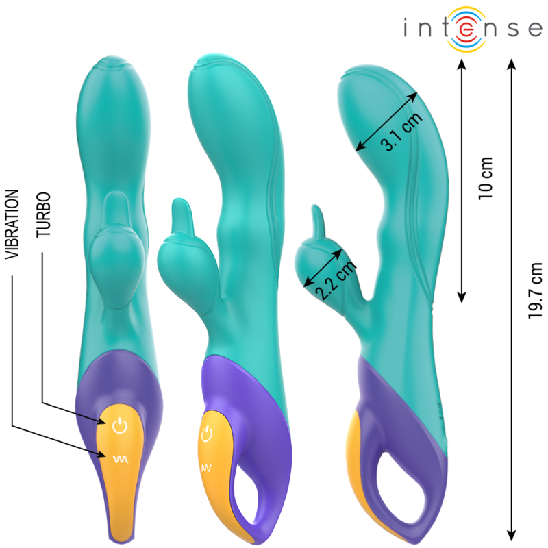 INTENSE - FRED RABBIT VIBRADOR AZUL - Image 4