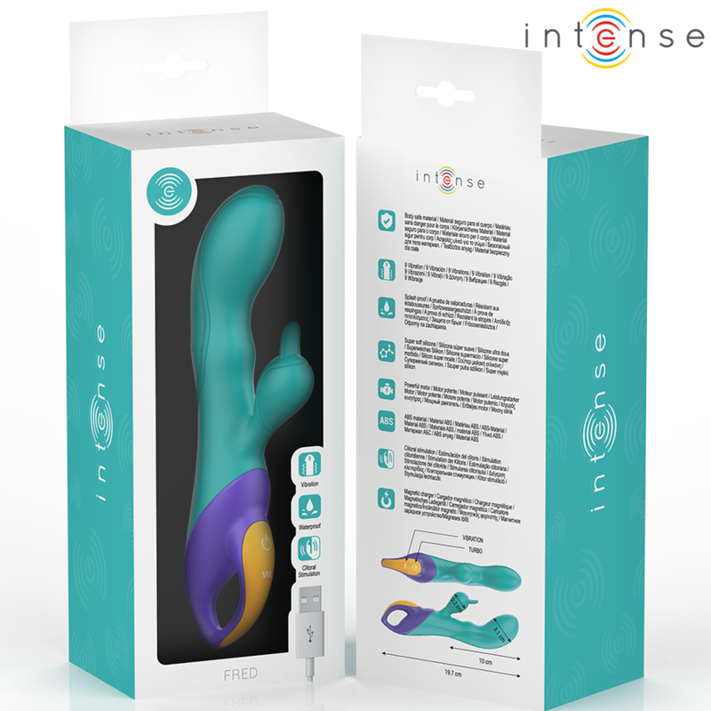 INTENSE - FRED RABBIT VIBRADOR AZUL - Image 5